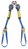 3M™ DBI-SizeALA® Nano-Lok™ Tie-Back Twin-Leg Quick Connect Sizeelf Retracting Lifeline, Web 3101374, 9 ft. (2.7m)