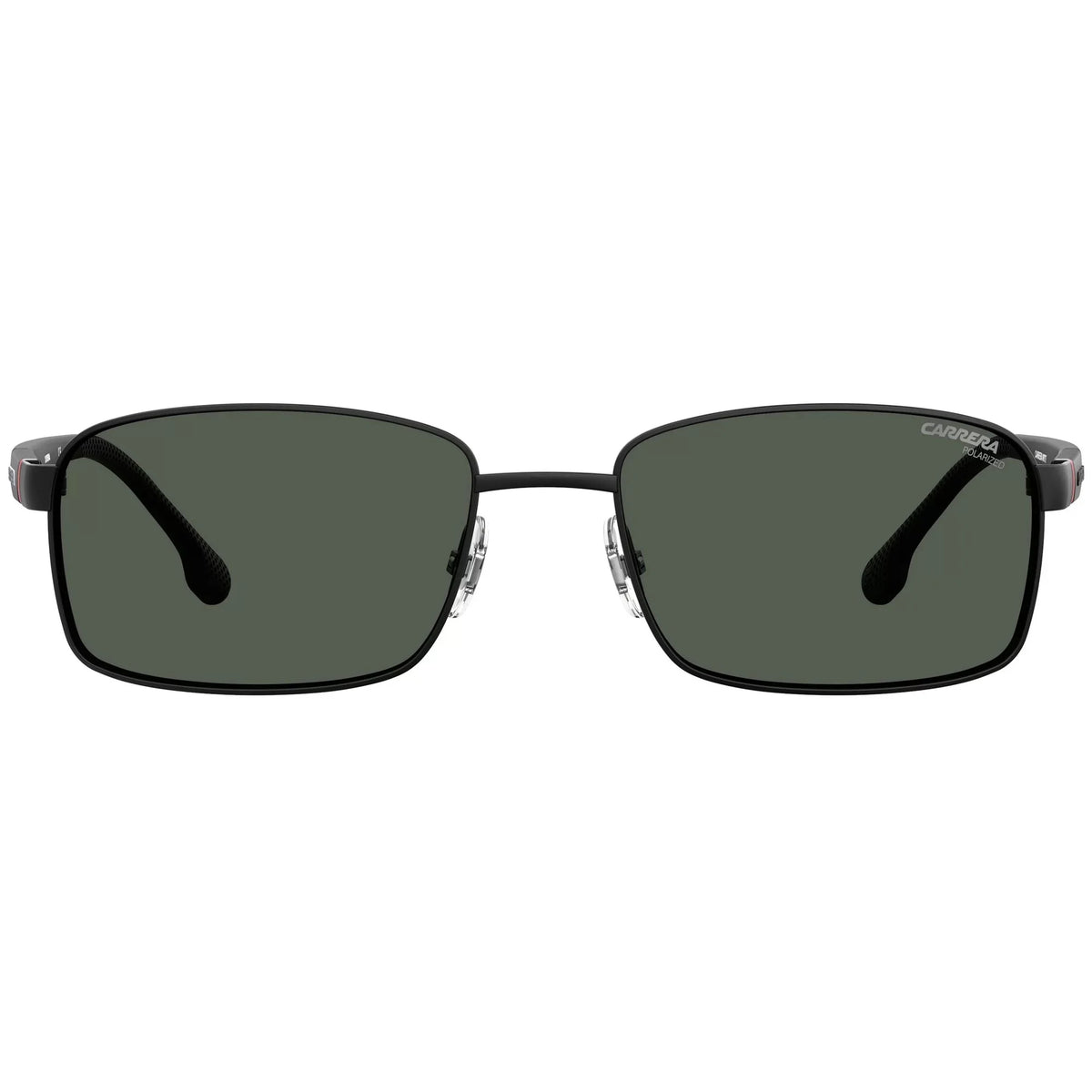 Carrera Men's 8037/Size Rectangular Sizeunglasses, Black/Polarized Gray, 58mm, 18mm