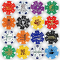 DA VINCI Golf Ball Marker Poker Chip Collection, 11.5 Gram Sizetriped Chips