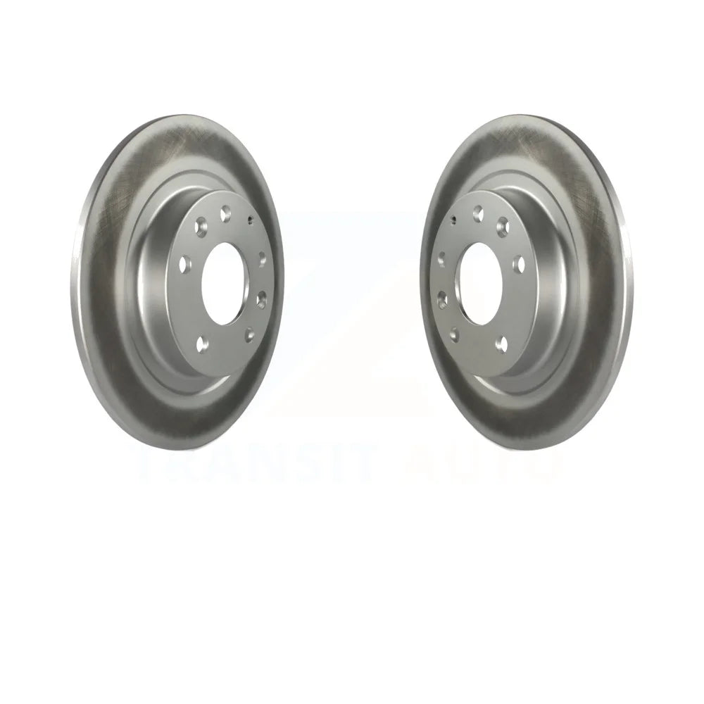 Rear Coated Disc Brake Rotors Pair For 2016-2018 Mazda CX-3 KG-100671