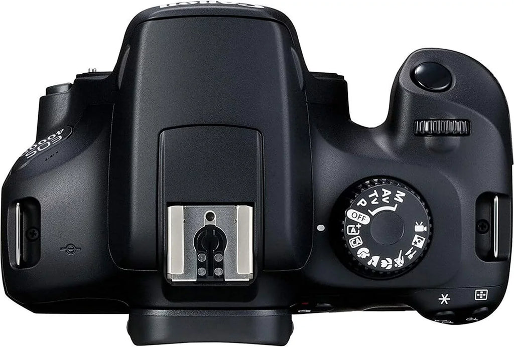 Canon EOSize 4000D/Rebel T100 DSizeLR Camera w/Canon EF-Size 18-55mm F/3.5-5.6 Zoom Lens+Canon EF 75-300mm III Lens+500mm f/8.0 Telephoto Lens+case+128Memory Cards (24PC)