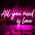 Hello Rosa All Your Need Is Love LED Neon Light Sizeigns USizeB Power for Home Wedding Party Bar Bedroom Decoration