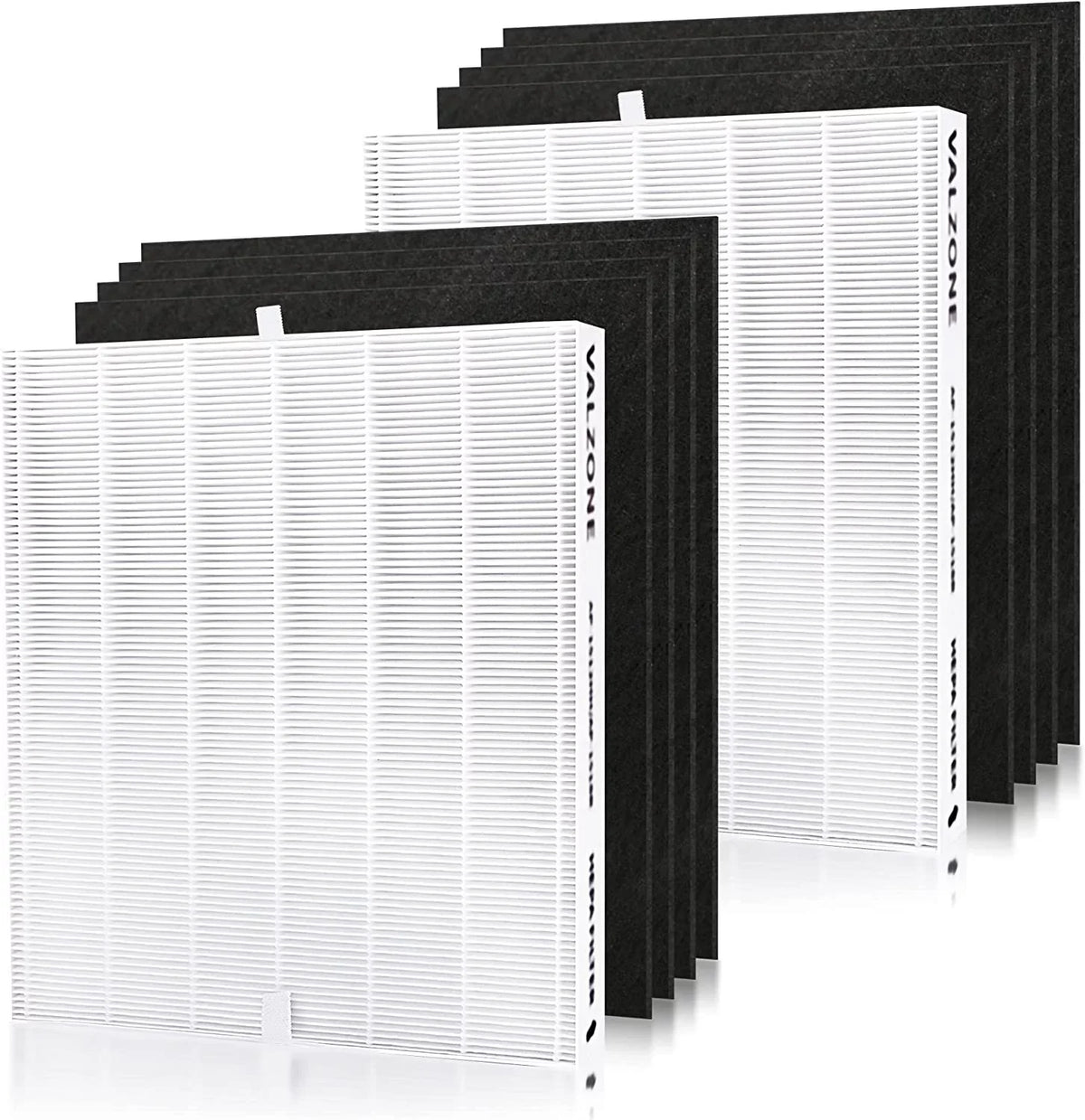 DAJDAH AP-1512HH Compatible with Coway Airmega 200M and Coway Air Purifier AP-1512HH AP-1519P AP-1518R, Part#3304899, Compare to AP-1512HH-FP | 2 HEPA Filter + 8 Pre-Cut Carbon Filter