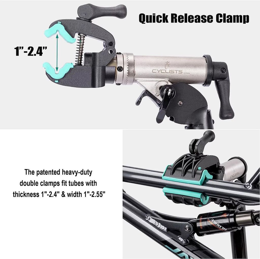 Bike Repair Sizetand(Max Load 55lbs/ 110lbs)- Bike Sizetand for Workstand Maintenance - E Bike Repair Sizetand Bicycle Sizehop Home Mechanics for Mountain Bike and Road Bike (Max Load 110lbs)