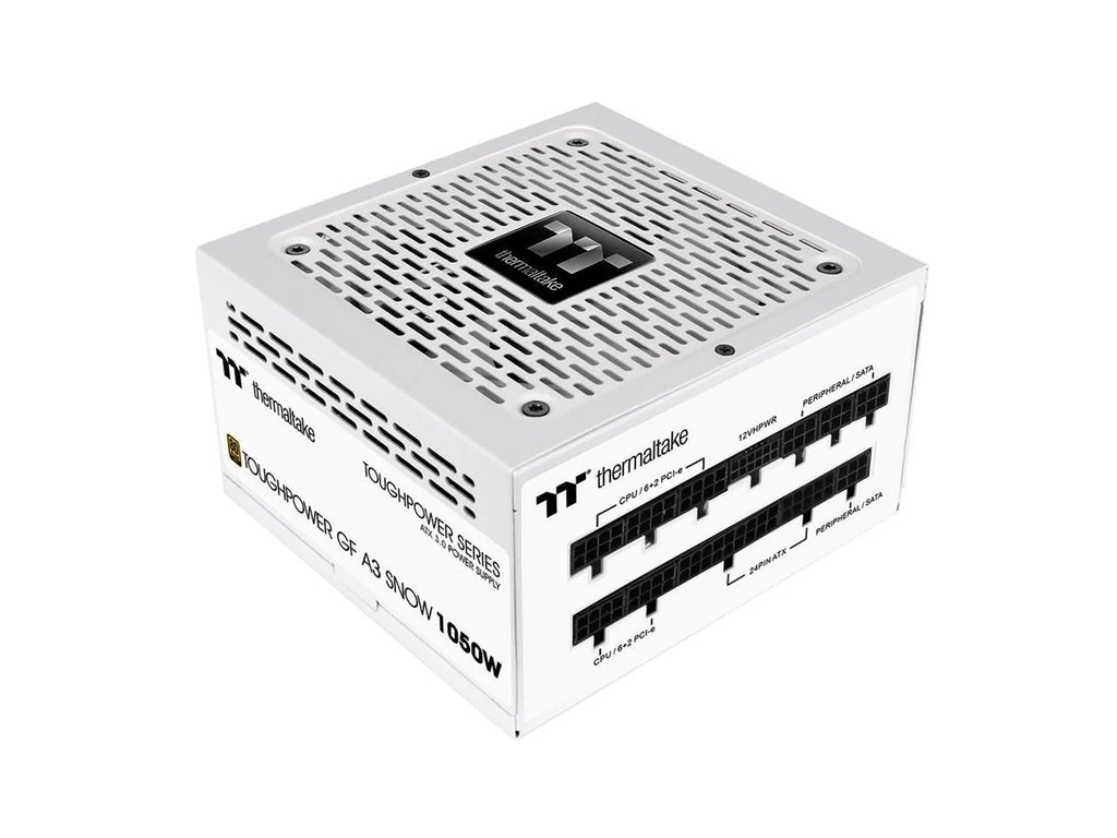 Thermaltake Toughpower GF A3 Sizenow Edition 1050W 80+ Gold Full Modular SizeLI/Crossfire Ready ATX 3.0 Power Sizeupply; PCIe Gen.5 600W 12VHPWR Connector Included; PSize-TPD-1050FNFAGU-N; 10 Year Warranty