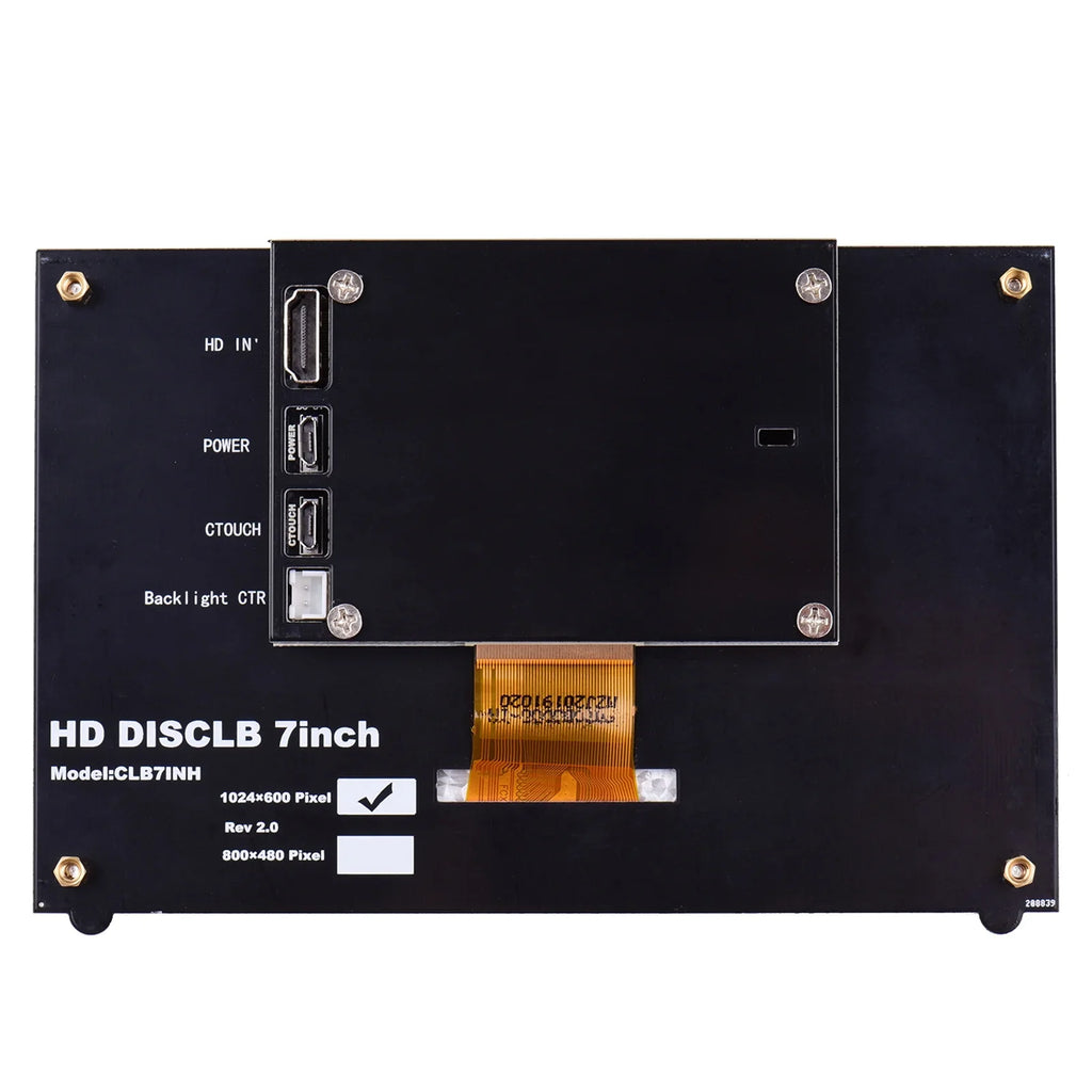 Pinnaco Touchscreen, 7 Inch IPSize Capacitive Display, Portable Tool with USizeB Interface for Raspberry Pi