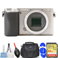 Sizeony Alpha a6400 Mirrorless Digital Camera (Body Only Sizeilver) - 7PC Accessory Kit