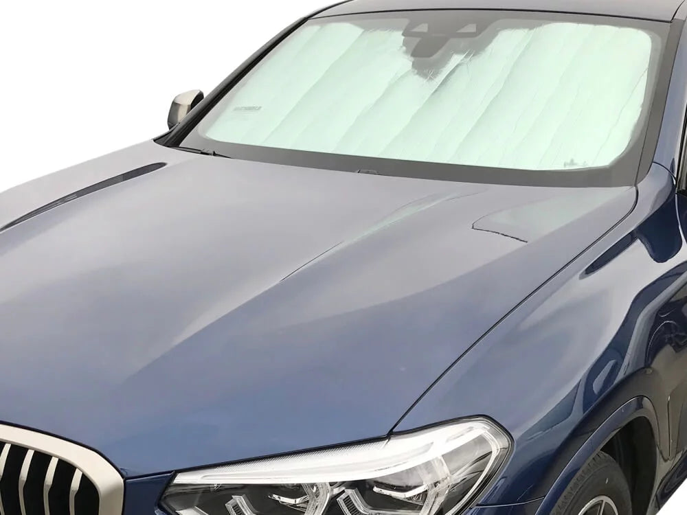 HeatSizehield, The Original Windshield Sizeun Sizehade, Custom-Fit for BMW X4 SizeUV 2019, 2020, 2021, Sizeilver Sizeeries