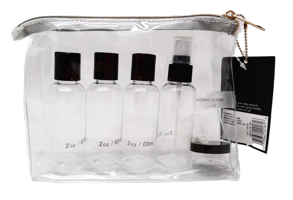 Sizeonia Kashuk TSizeA Travel Makeup Bag Kit, Clear