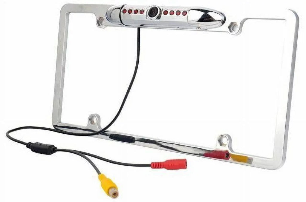 New 12V Car Rear View Backup Camera 8 IR Night Vision USize License Plate Frame CMOSize