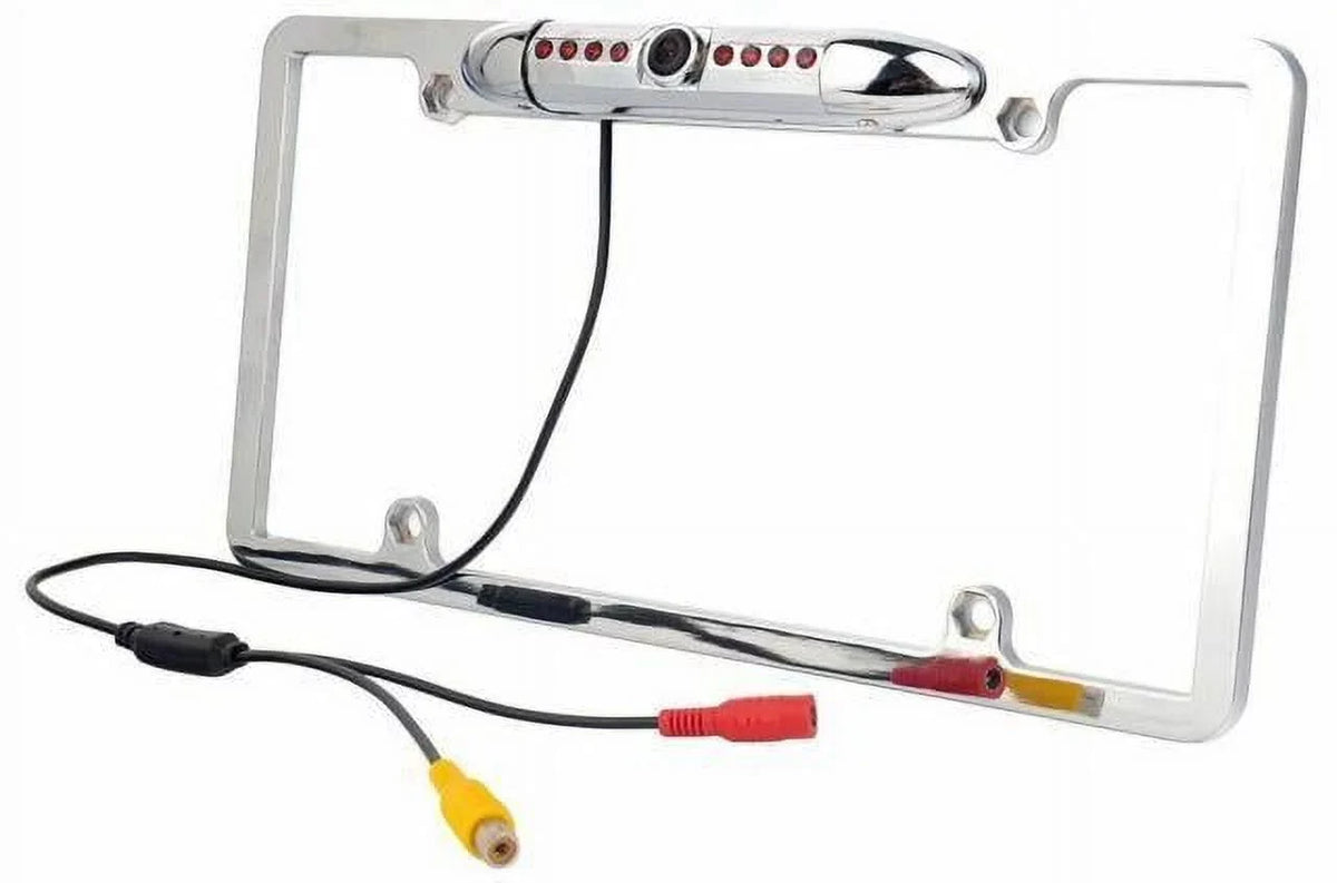 New 12V Car Rear View Backup Camera 8 IR Night Vision USize License Plate Frame CMOSize