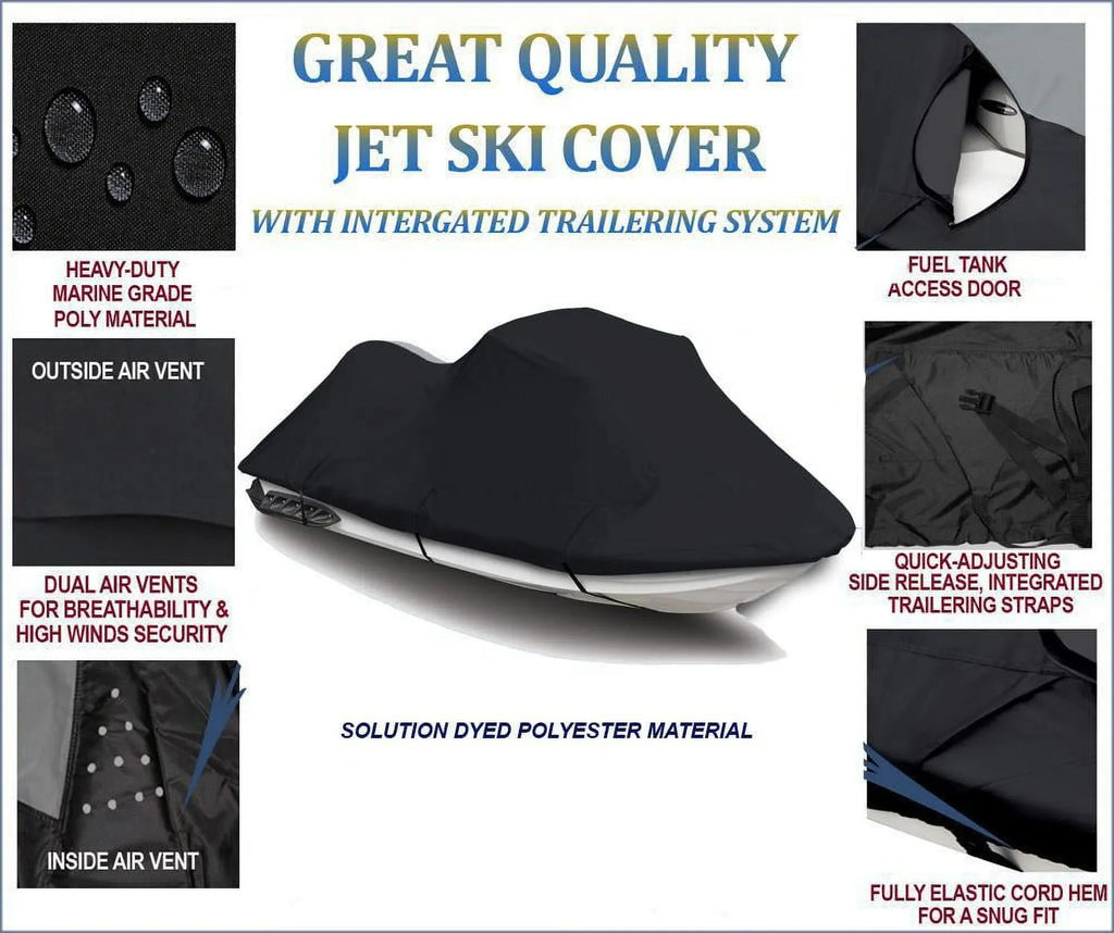 BLACK PWC 600D JET SizeKI Cover Compatible for Yamaha VXSize 2015 2016