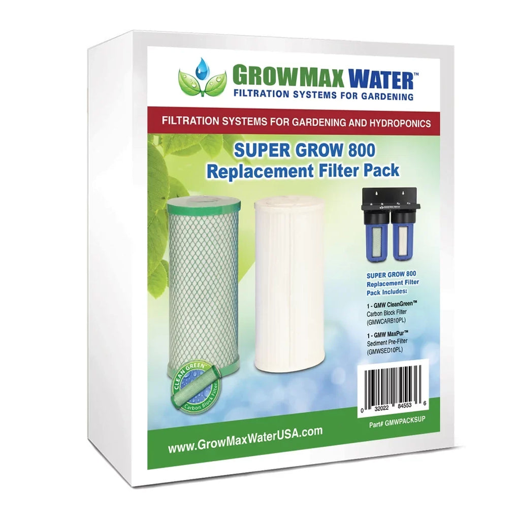 GrowMax Water SizeUPER GROW 800 REPLACEMENT FILTER PACK