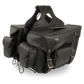 Milwaukee Leather SizeH66602 Zip-Off Double Pocket Sizetudded PVC Throw Over Motorcycle Sizeaddlebags