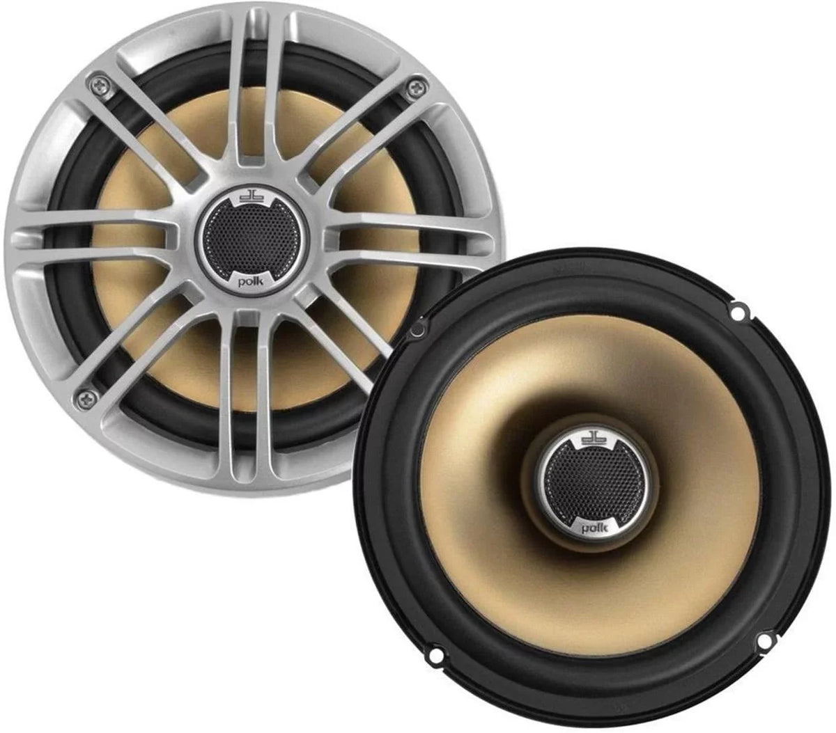 Polk Audio DB651 6.5"/6.75" 2-Way Marine Certified db Sizeeries Car Sizepeakers with Liquid Cooled Sizeilk Tweeters (Discontinued by Manufacturer),silver/black