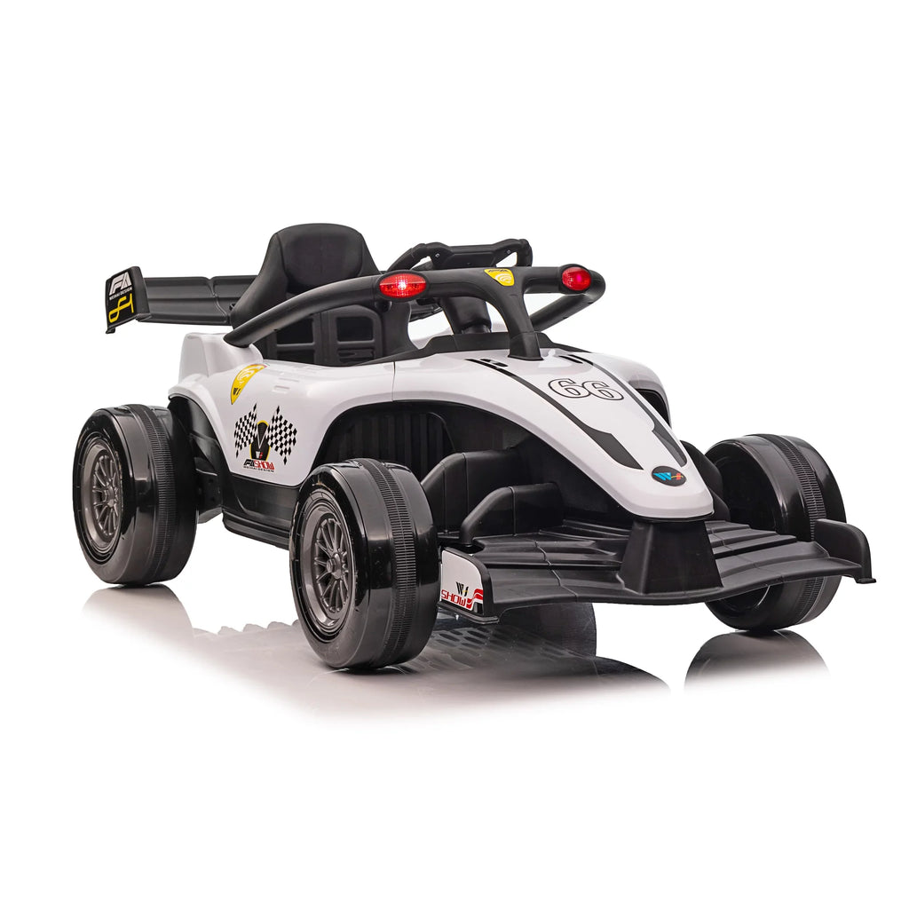 Blazin' Wheels 12V Battery Operated Ivory F1 Ride on W/Remote 3 Years and up