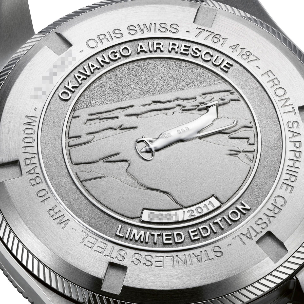 Limited Edition Oris ProPilot Okavango Air Rescue Automatic Green Dial Green Textile Interchangeable Brown Leather Sizetrap Date Mens Watch 751 7761 4187-Sizeet