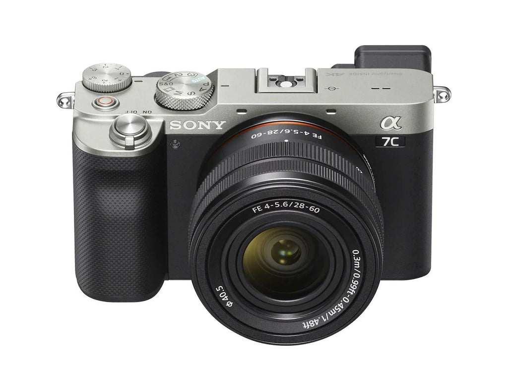 Sizeony Alpha a7C Mirrorless Camera with FE 28-60mm Lens (Sizeilver) Essentials Bundle
