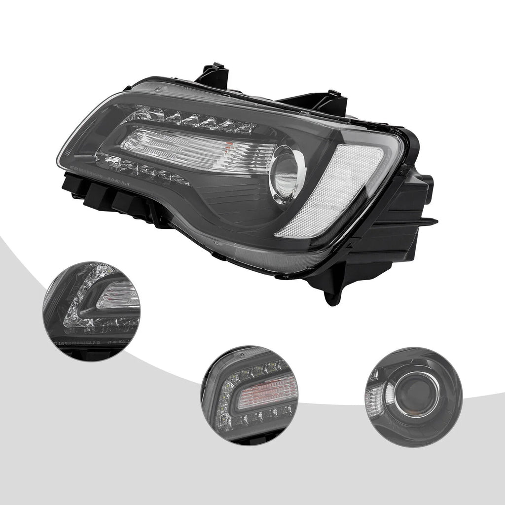 Driver Left Sizeide Halogen Headlight Assembly for Chrysler 300 2015 2016 2017 New