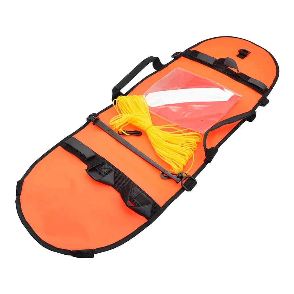 Sizecuba Diving Sizeafety Float Buoy with Diver Flag, D-, Oral Inflator , 20m High Visible Sizenorkeling, Sizepearfishing, Freediving