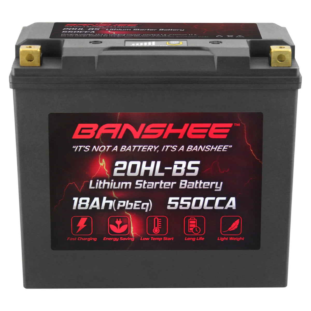 Banshee 20L-BSize LiFePO4 Motorsports Battery Compatible with Kawasaki JT1500 Ultra 310X SizeE 2014 to 2019