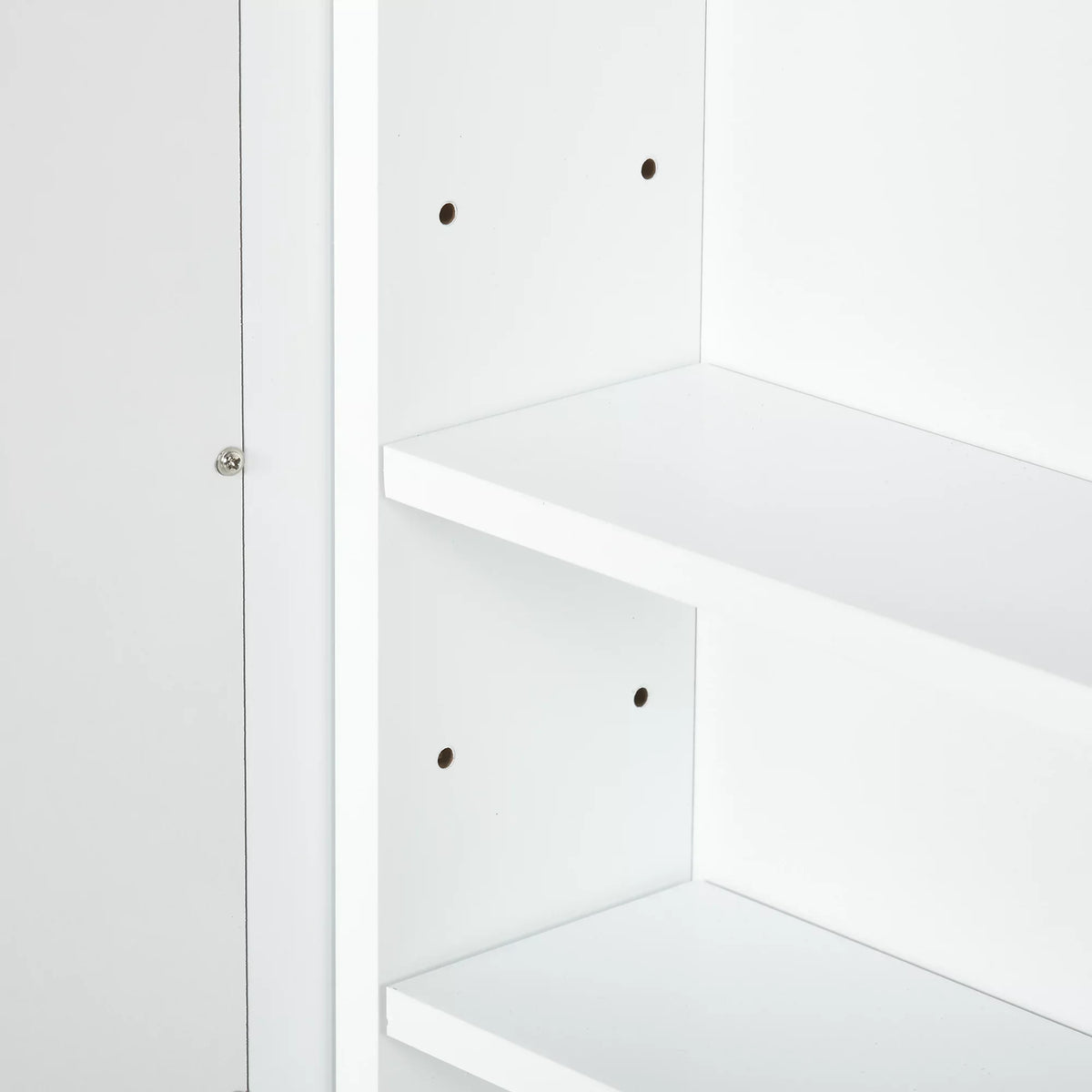 kleankin Bathroom Medicine Cabinet, Wall Mounted Mirror Cabinet, Ivory