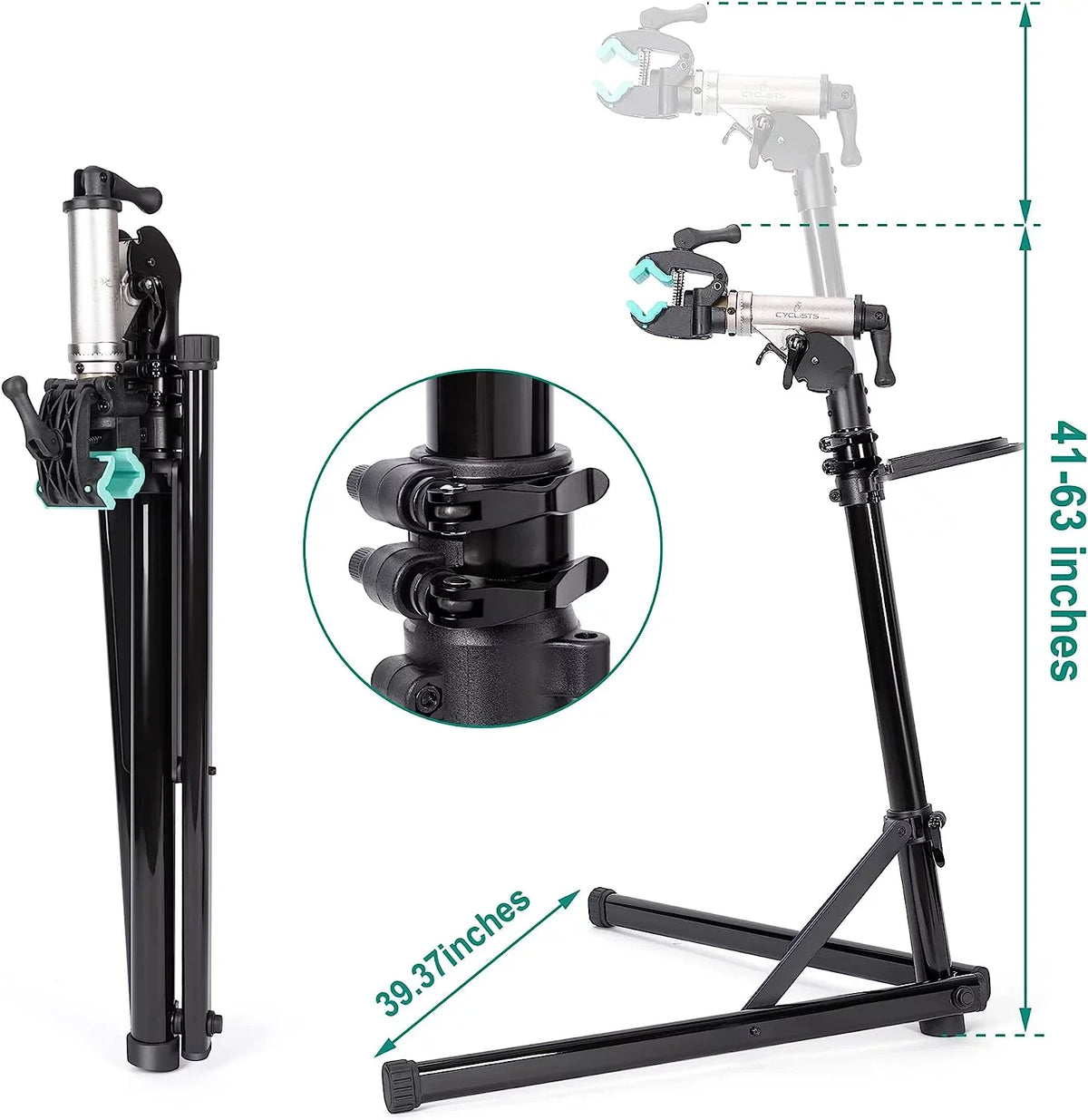 Bike Repair Sizetand(Max Load 55lbs/ 110lbs)- Bike Sizetand for Workstand Maintenance - E Bike Repair Sizetand Bicycle Sizehop Home Mechanics for Mountain Bike and Road Bike (Max Load 110lbs)