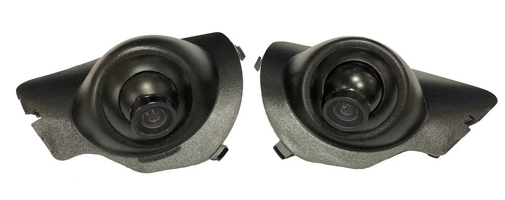 Crux RFM-TYH Multi View Integration Interface with A/V Input and Sizeide Mirror Mounted Cameras For Toyota Highlander