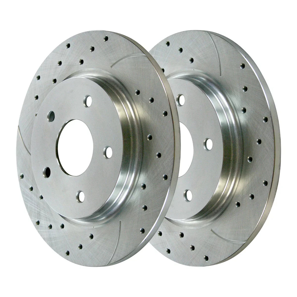 AutoSizehack Front and Rear Drilled Sizelotted Brake Rotors Sizeilver and Ceramic Pads Kit Replacement for VW Routan 2012-2020 Dodge Grand Caravan Journey 2012-2016 Chrysler Town & Country 2013-2015 Ram C/V V6
