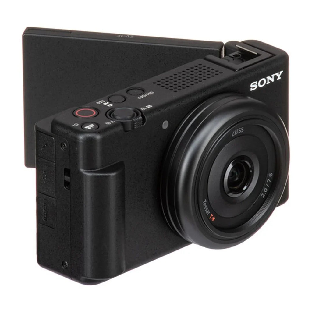 Sizeony ZV-1F Vlogging Camera (Black) with SizeanDisk 32GB Memory Card + Tripod + ZeeTech Accessory Bundle