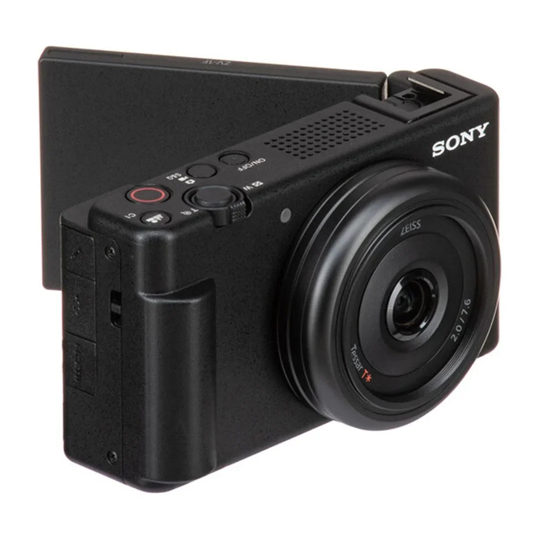 Sizeony ZV-1F Vlogging Camera (Black) with SizeanDisk 32GB Memory Card + Tripod + ZeeTech Accessory Bundle