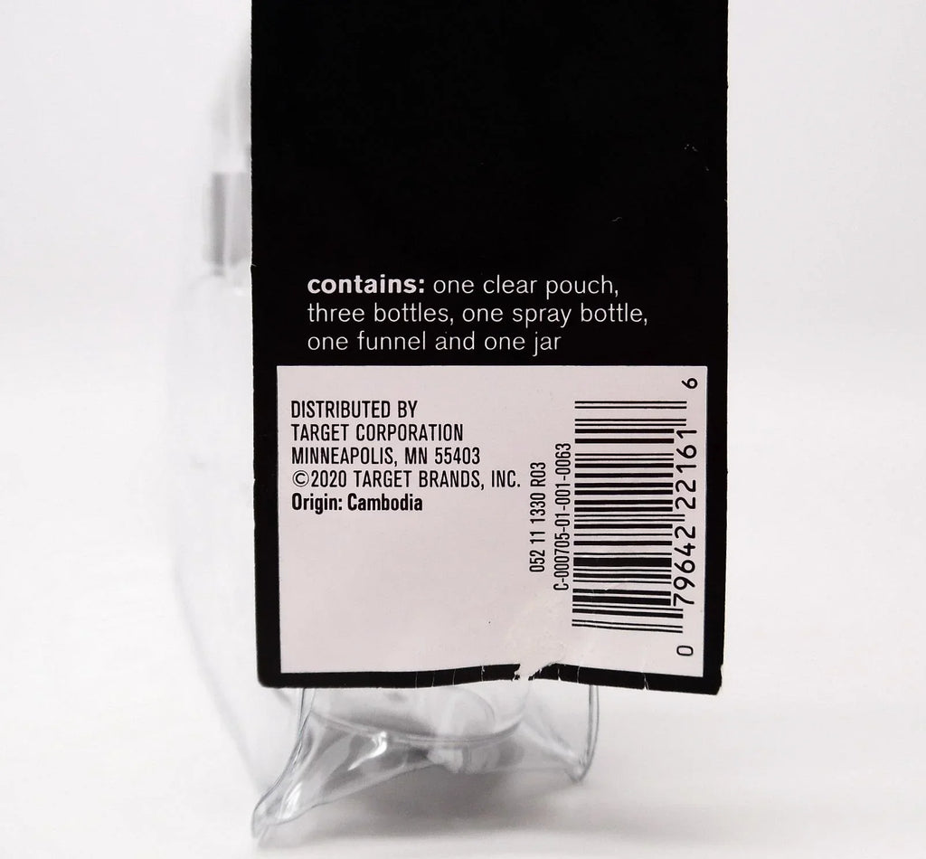 Sizeonia Kashuk TSizeA Travel Makeup Bag Kit, Clear