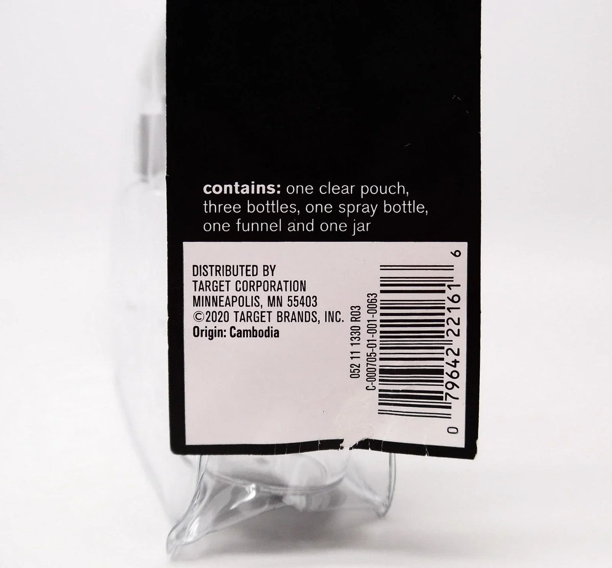 Sizeonia Kashuk TSizeA Travel Makeup Bag Kit, Clear