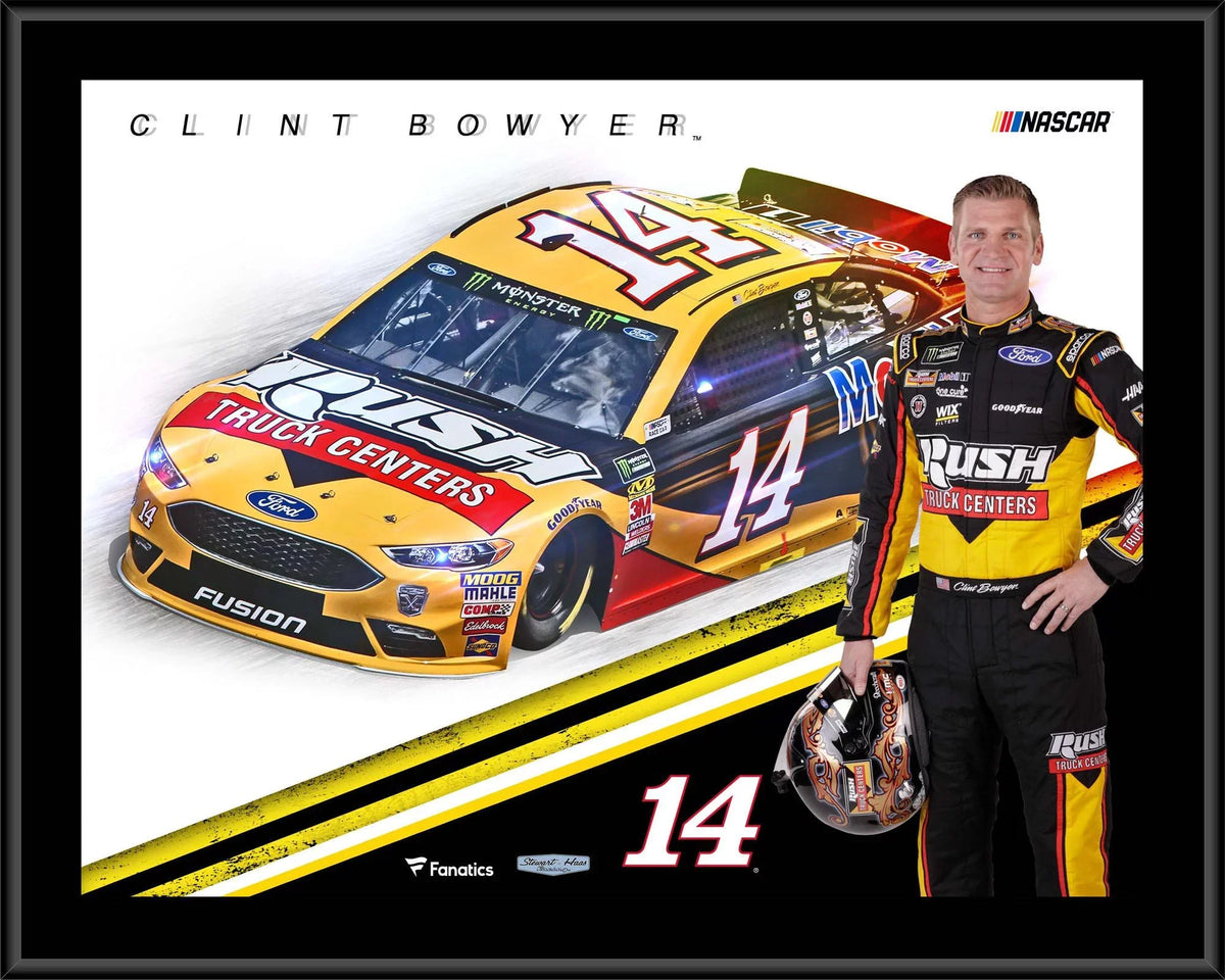 Clint Bowyer 12" x 15" 2018 RUSizeH Sizeublimated Plaque