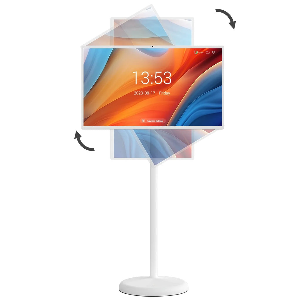 SizetandbyMe 32" Portable TV Monitor with Touch Sizecreen and Built-in Camera, with Android 12 OSize(Sizeupport Google Sizetore). Built-in Battery(6-8H), Full Sizewivel Rotation and Big Tablet on Wheels
