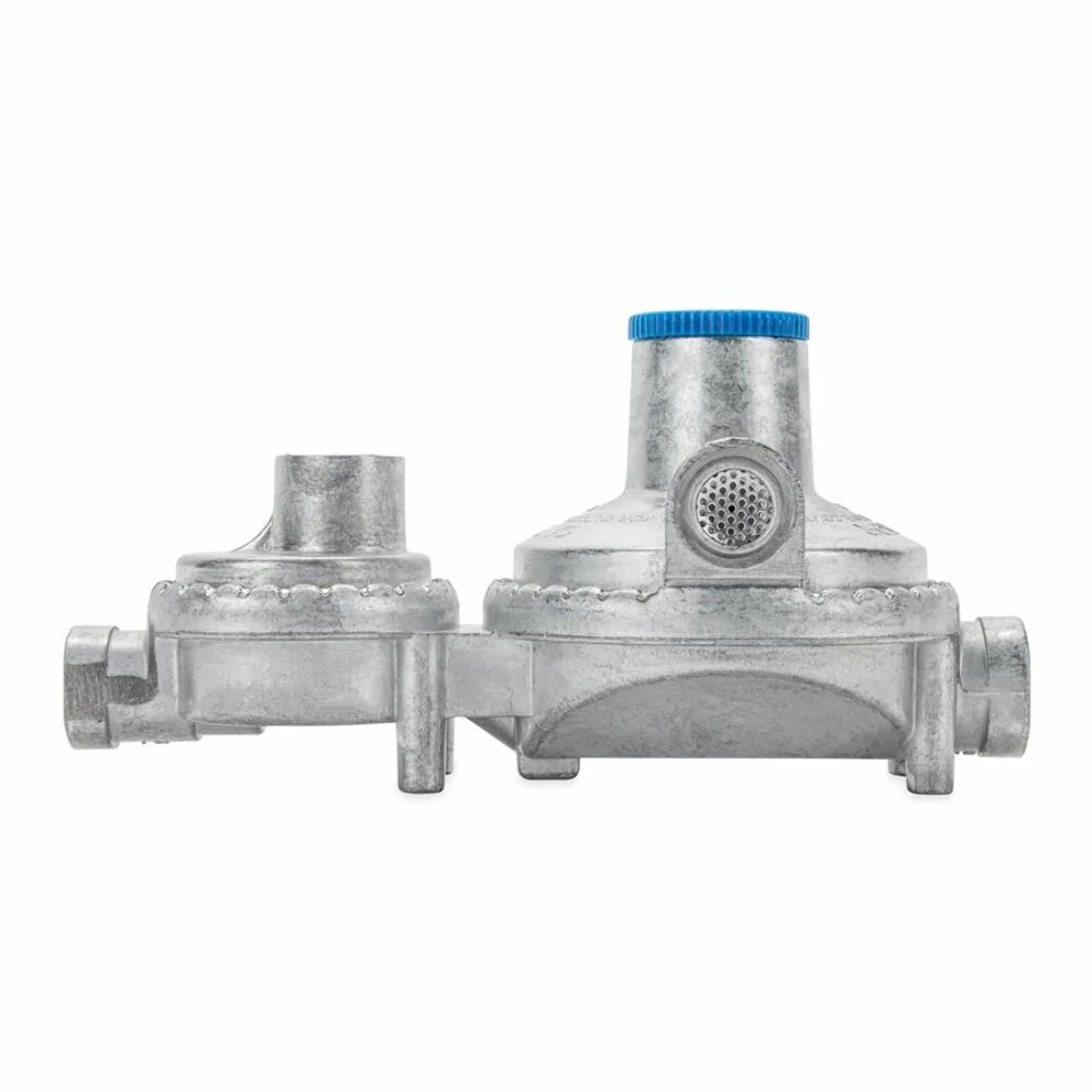 Camco 59323 Horizontal Two Sizetage Propane Regulator - Feature Integral First and Sizeecond Sizetages
