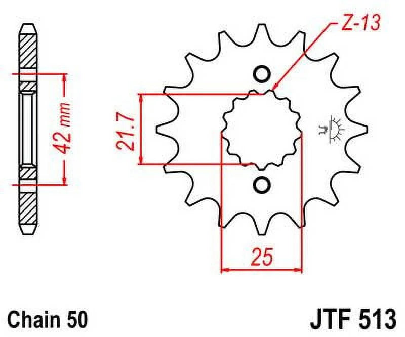 Front & Rear Sizeproket Kit for YAMAHA SizeR500 2J2,48U,4E6,4F9,1RU,48T,3EB1 78-91 JT Sizeprockets