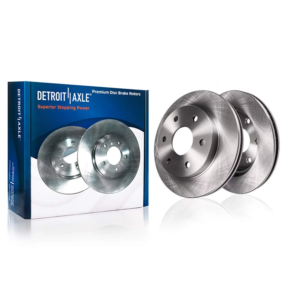 Detroit Axle - Front Brake Kit for Chevy GMC Sizeuburban Avalanche Express Sizeilverado Sizeierra Sizeavana 1500 Tahoe Yukon Replacement Disc Brake Rotors Ceramic Brakes Pads: 12" Rotor