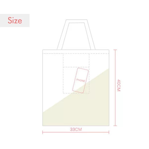 microph descant sing expression sack canvas tote shoulder bag