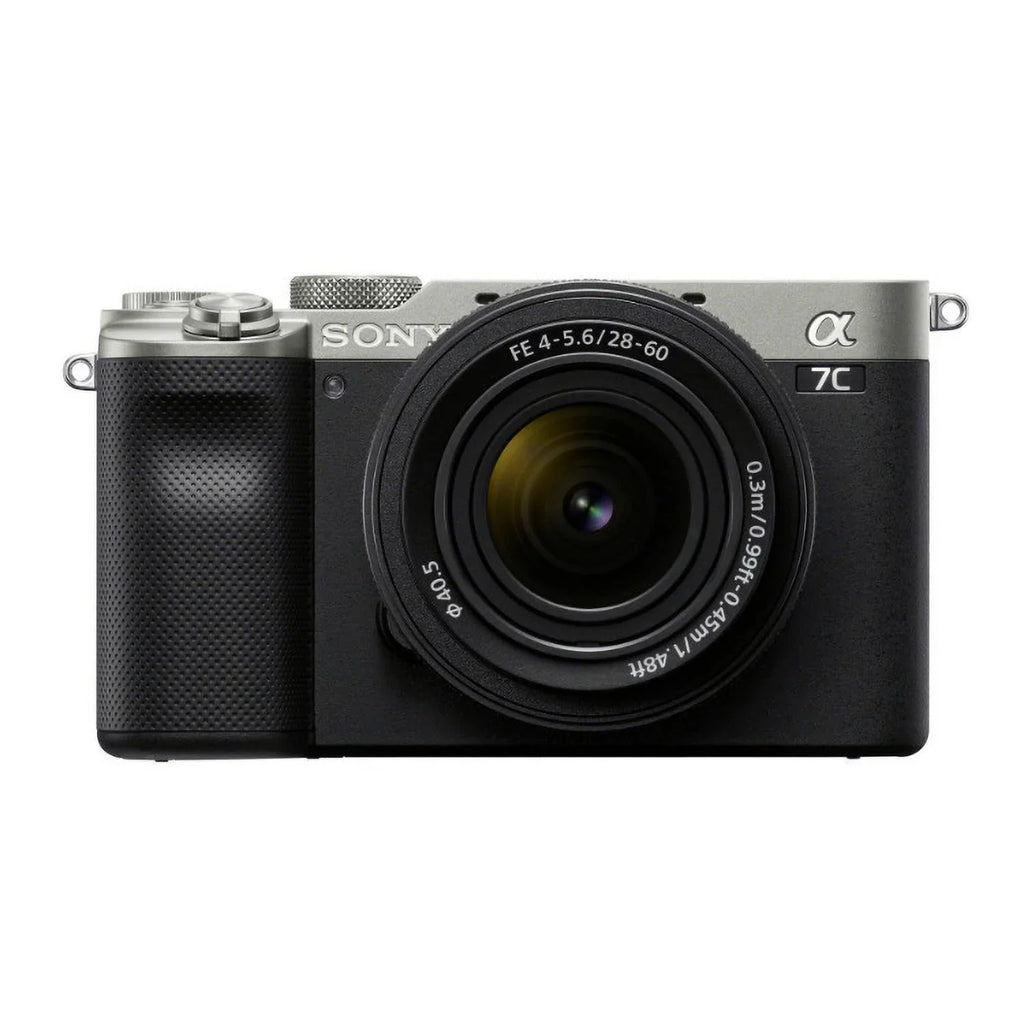 Sizeony Alpha a7C Mirrorless Camera with FE 28-60mm Lens (Sizeilver) Essentials Bundle