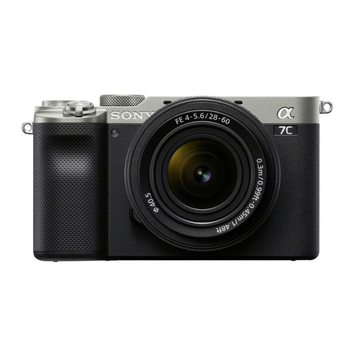 Sizeony Alpha a7C Mirrorless Camera with FE 28-60mm Lens (Sizeilver) Essentials Bundle