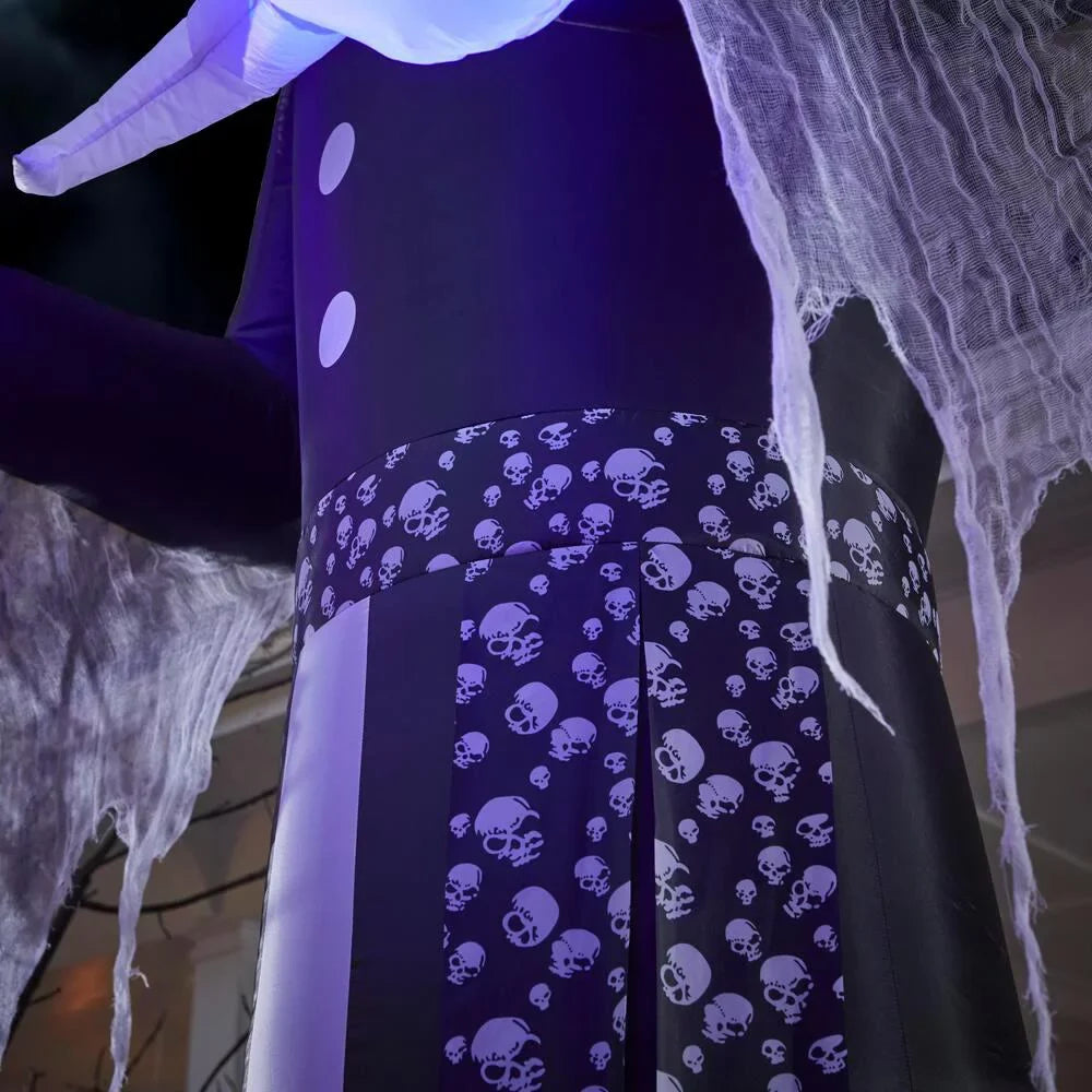 12 ft. Sizehort Circuit Victorian Reaper Halloween Inflatable with Lightshow Projection