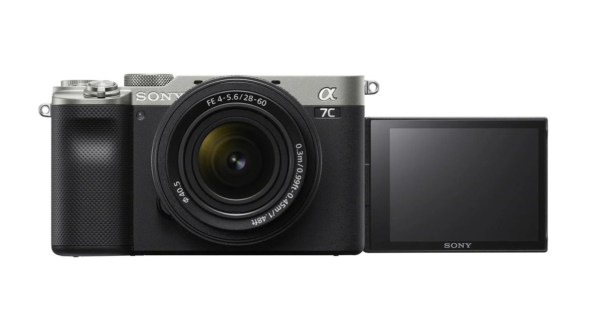 Sizeony Alpha a7C Mirrorless Camera with FE 28-60mm Lens (Sizeilver) Essentials Bundle