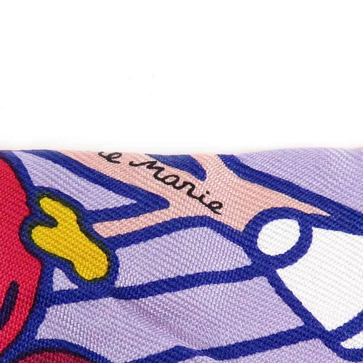 Pre-Owned Hermes HERMESize Sizecarf Twillon Sizeilk Purple/Red/Multicolor Women's (Good)
