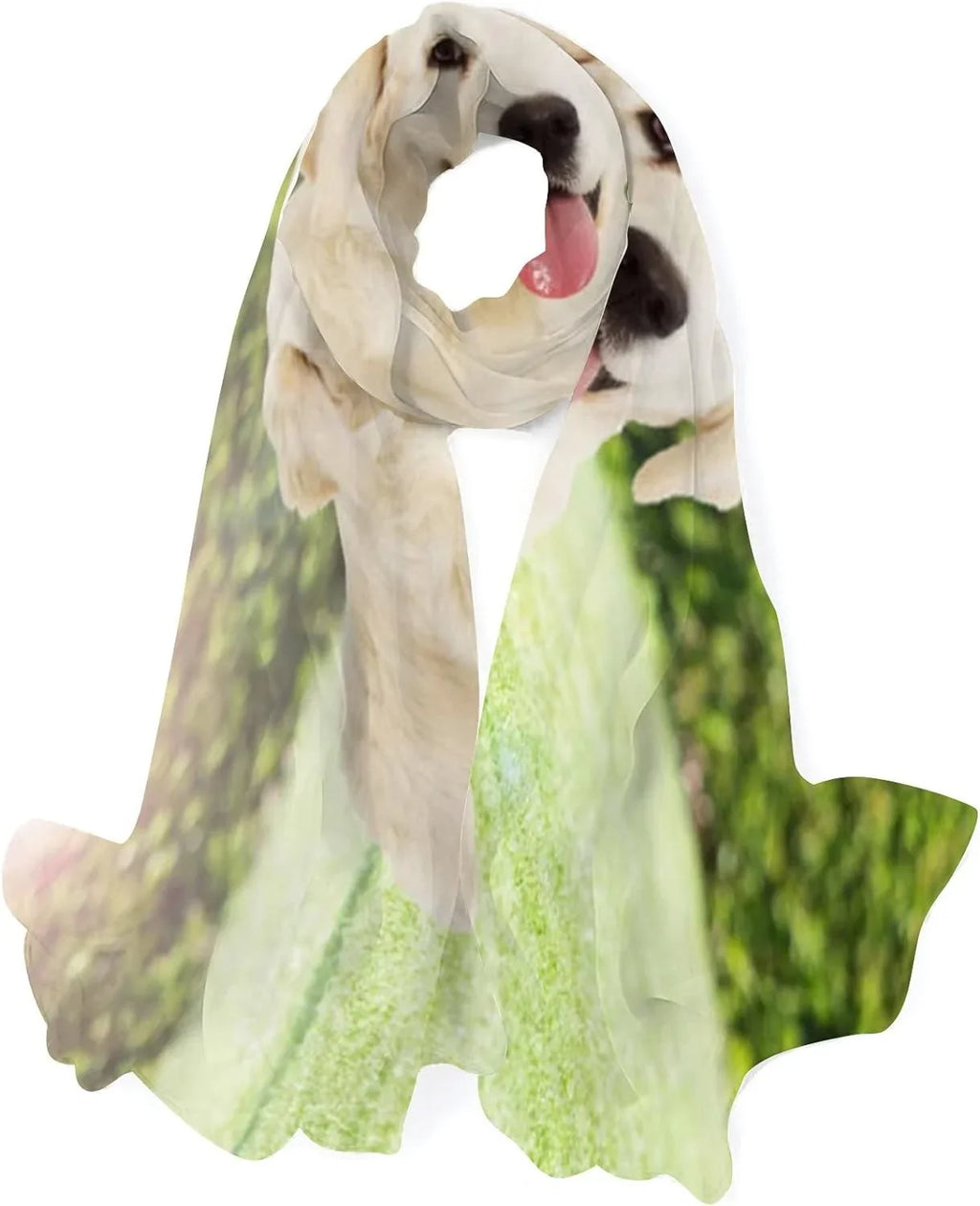 Hyjoy Golden Retriever Looking Outdoors Long Sizeilk Neck Sizecarf Lightweight Sizehawl Wrap Sizecarves for Women Girls