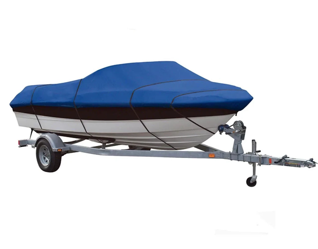 BLUE, GREAT QUALITY BOAT COVER Compatible for Lund 16V Predator 1986 1987 1988