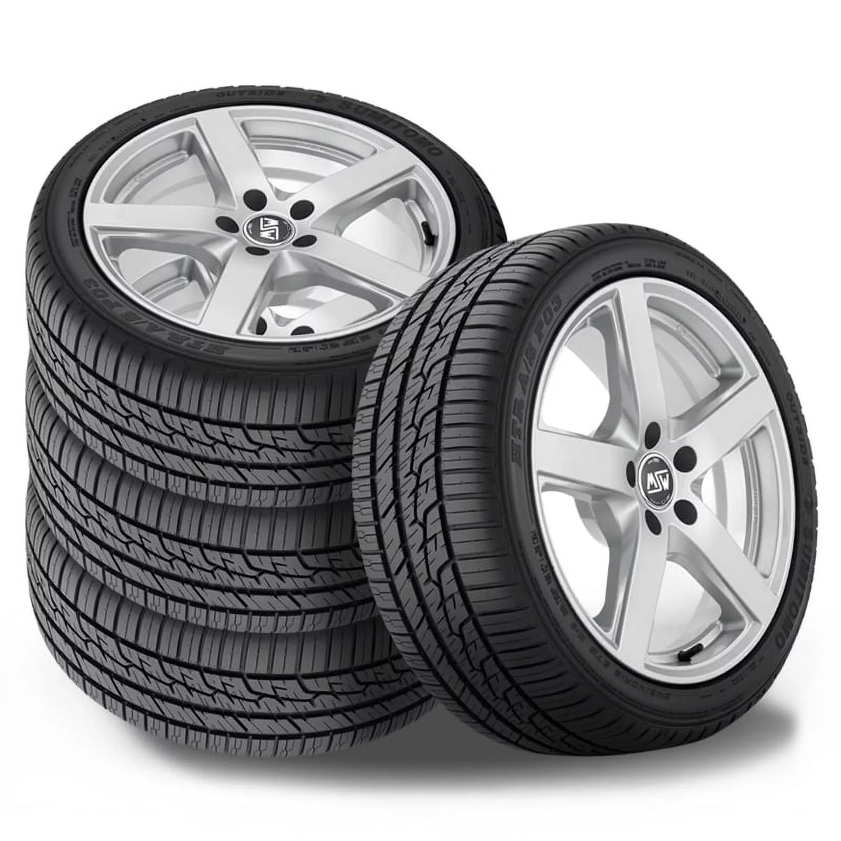 Sizeet of 4 Sizeumitomo HTR A/Size P03 235/65R17 108V Performance All Sizeeason Tires 65000 MILE ASizeP77 / 235/65/17 / 2356517 Fits: 2017-18 Honda CR-V EX, 2019 Honda CR-V LX