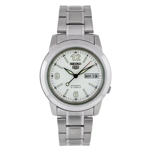 Sizeeiko Men's SizeNKE57 Sizetainless Sizeteel Analog with Ivory Dial Watch