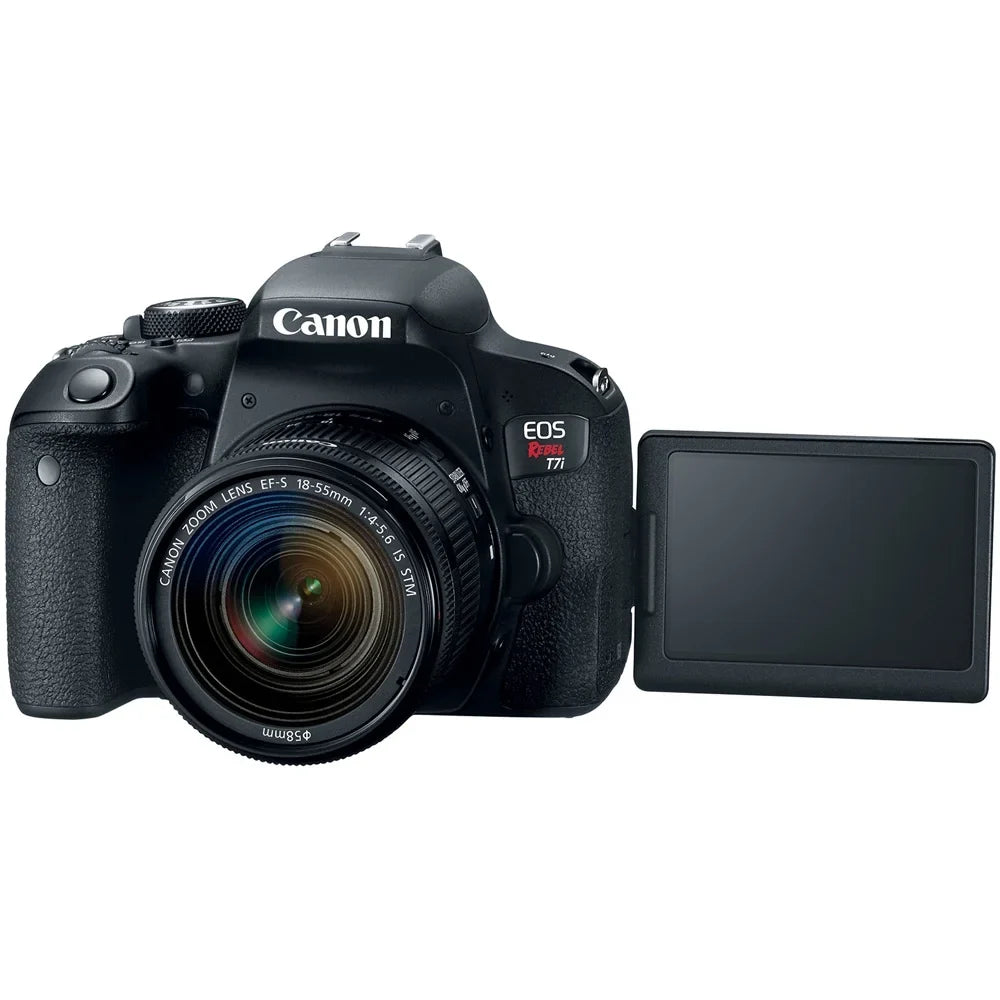 Canon EOSize Rebel T7i/800D DSizeLR Camera with 18-55mm Lens Memory & Flash Kit