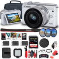 Canon EOSize M200 Mirrorless Digital Camera with 15-45mm Lens (3700C009) + More